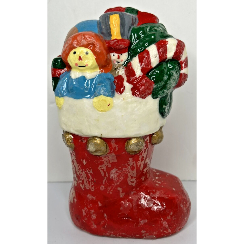 Vintage Santa Boot Decorative Candle 8.5"‎ SKU H614